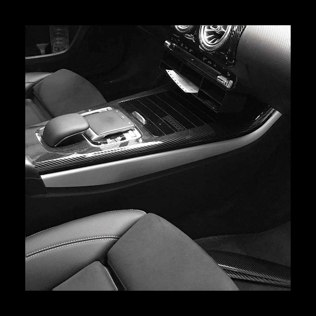 Car Center Console Trim For Benz CLA Class W177 C118 A180 A200 A220 (Silver)