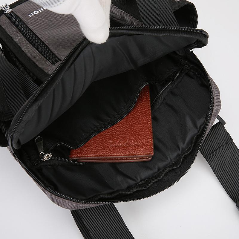 Men Crossbody Bag Single Shoulder Bags Big Capacity Storage Bag Fashion Multi-Pockets Outdoor Cup Bag
