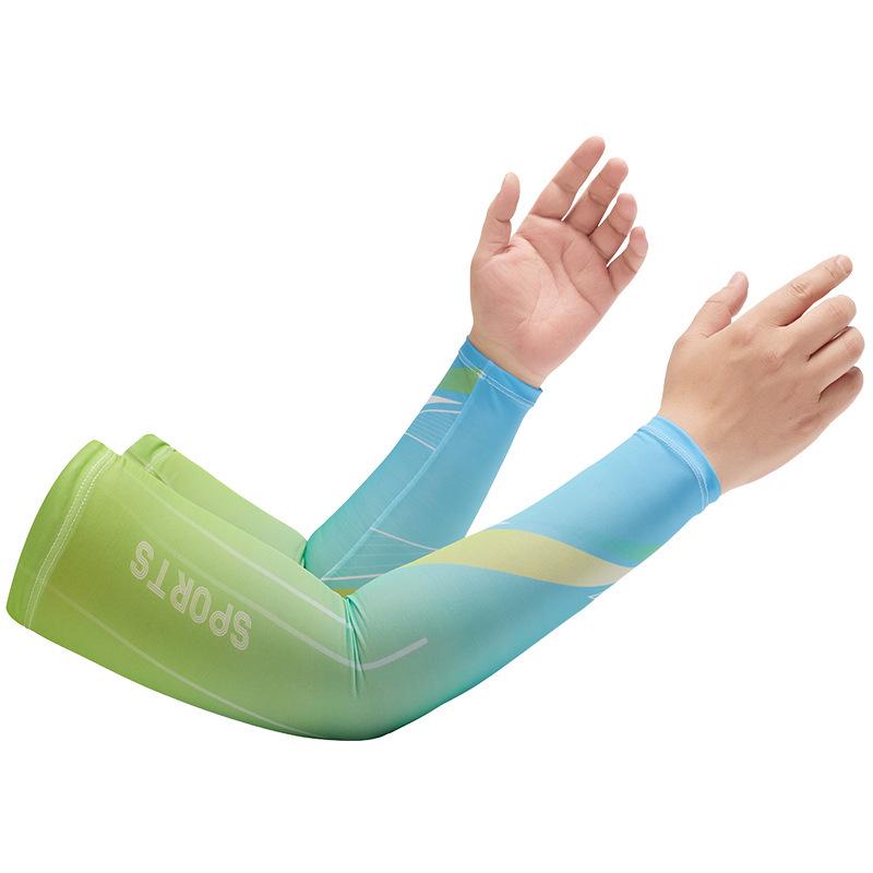 Ice Silk Sun Protection Arm Sleeves for Men & Women - Loose-Fit, Plus Size, Ideal for Summer Sports & Driving