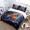 Colorful Parrot Art Decor Set Bedding Set with 1 Duvet Cover 2 Pillowcases Single Double King Queen, Gift