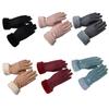Winter Outdoor Riding Gloves Thickened and Velvet Warm Index Finger Touch Screen, Adult Gloves