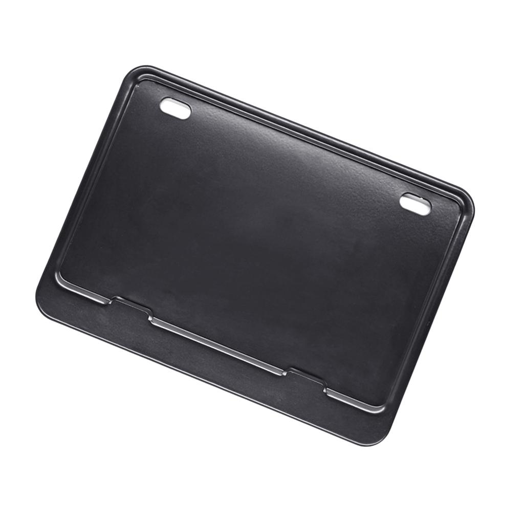 License Plate Frame Motorcycles Tag Holder Black Heavy-Duty Aluminum Bracket Universal for Motorbike ATV Scooter