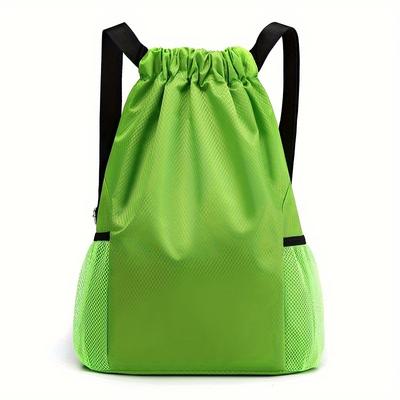 1pc Drawstring Oxford Backpack, New Simple Travel Large Capacity Fitness Sports Basketball Bag