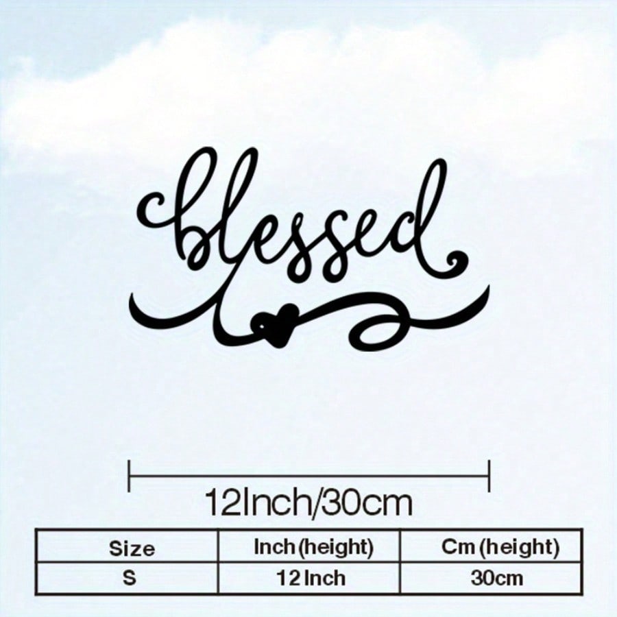 

Vintage Blessed Metal Wall Art Iron Decor Spiritual Gift Home Living Room Christmas різнокольоровий