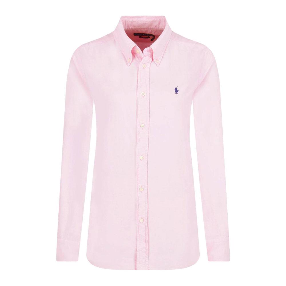 Polo Ralph Lauren Pony Logo Embroidered Single-Breasted Long Sleeve Shirt Women shirts 211732598-004