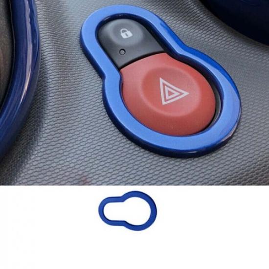 Panel Trim Navy Blue Emergency Light Switch 2015- Fit For Benz Smart Fortwo