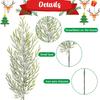 1pcs Green Christmas Artificial Pine Needles Branches Picks for Crafts Garland Wreath Twigs Stems Tree Decorations Fake Greenery