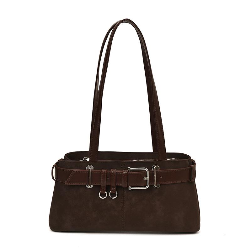 

Retro matte portable suede underarm bag women s autumn and winter new versatile large-capacity shoulder bag