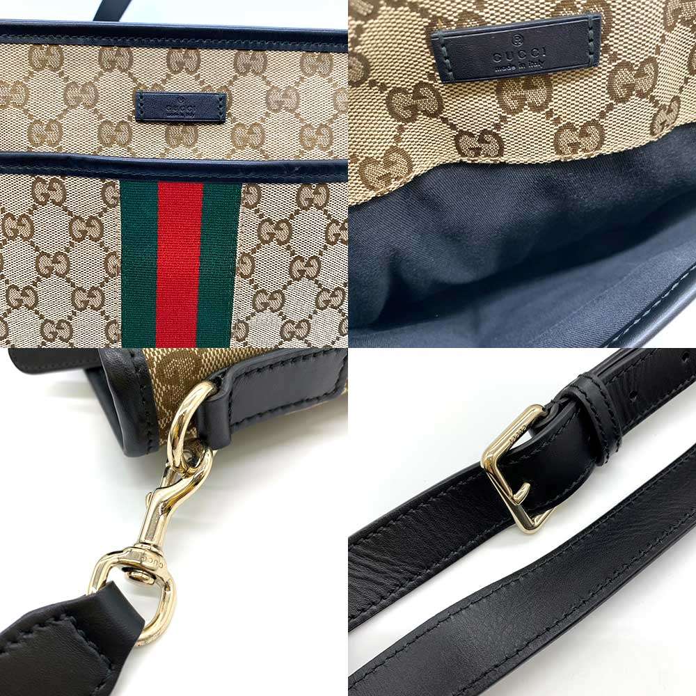 Used GUCCI SherryShoulder Bag GG Canvas Women