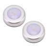 Motion Sensor Night Light Eye Protection Round Small LED Induction Lamp for Closet Drawer Bed Bottom 2pcs