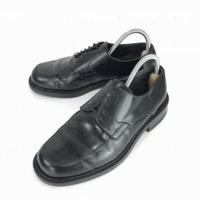 Allemagne Lloyd Chaussures de ville à bout golf en cuir Noir 25.0(UTILISÉ)