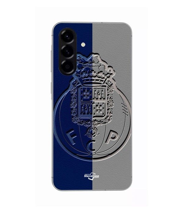 Case - Maniacase - Samsung Galaxy A36 - Silicone - Soft - Blue and Gray Hinge nero