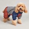 Pet winter new warm clothing, dog three-color outdoor travel with traction ring removable cotton-padded coat