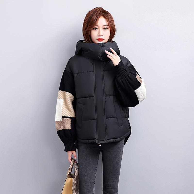 Down cotton-padded clothes women's winter small short cotton-padded clothes fashionable thickened small cotton-padded jacket