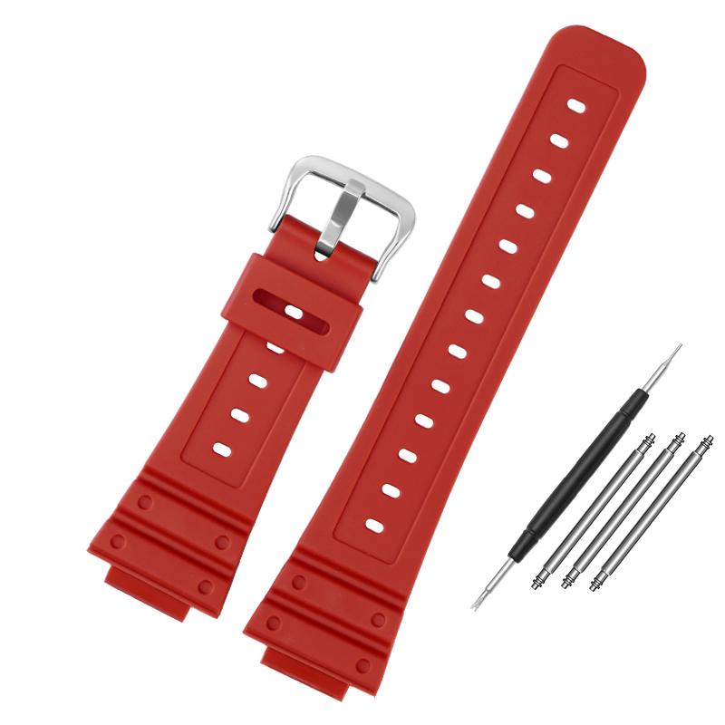 Braccialetto in Silicone da 16 mm per Casio G-Shock GW-5000/B5600/M-5610 DW5600e GLX-5600 Cinturino in Gomma Resina Impermeabile Ga2100