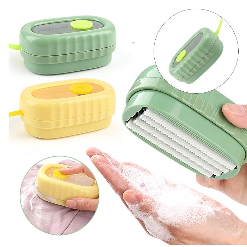 Liquid Dispensing Brush Foam Roller Technology Gentle Fabric Care Ergonomic Home Cleaning Tool J0MC
