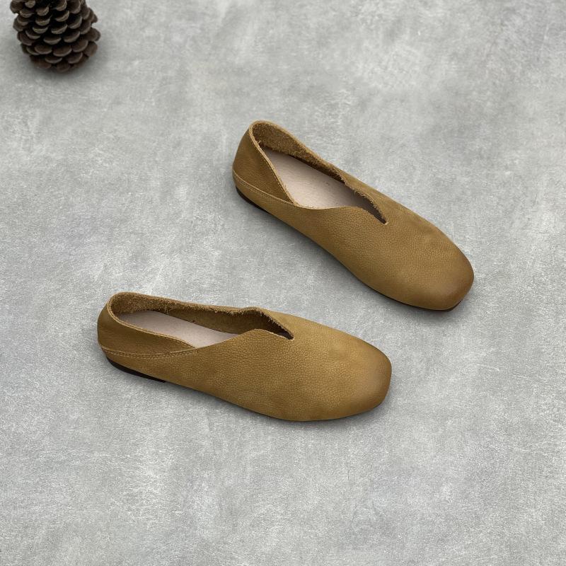 New Casual and Simple Square-toed Flat Women's Shoes