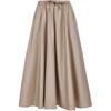 Women's High-Waist A-Line Midi Skirt