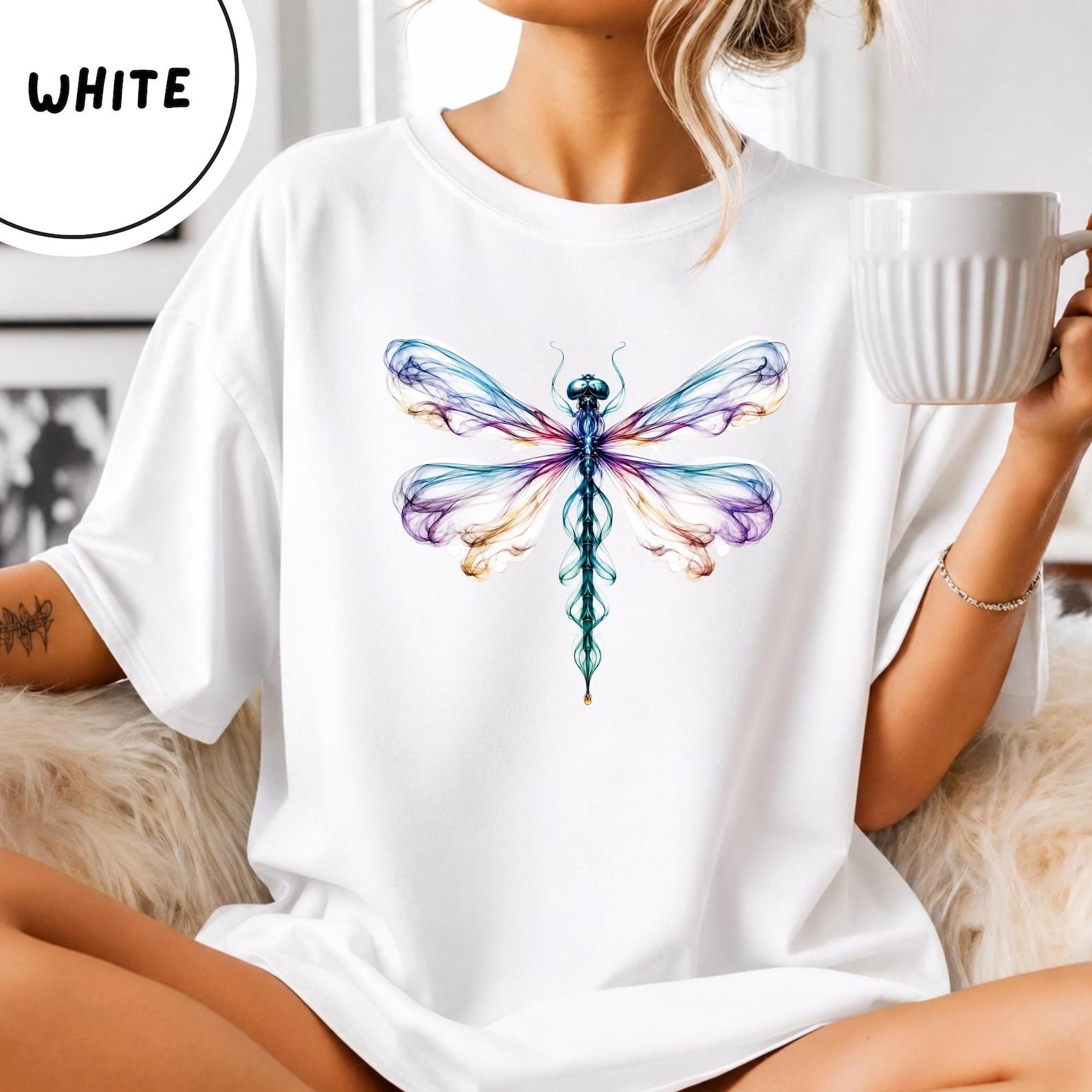 Comfort Colors® Bright Golden Dragonfly Shirt, Comfort Colors Cute Women T-shirt, Cute Dragonfly Tee, Cute Women Gift, Boho Girly Gift M