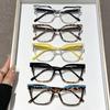 Rectangle+Splicing Color Reading Glasses Neutral High-end Texture Glasses Anti Blue Light  Can Be Used As Decorative Glasses