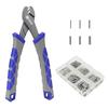XW41 Hand Crimping Tool for Single Sleeves, Crimping Capacity (Wire Diameter 0.1 To 1.5mm), Includes 300 Sleeves