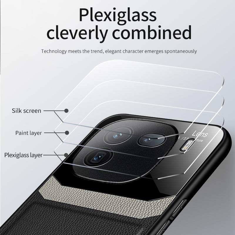 Für Vivo IQOO 12 Pro Handyhüllen Luxus Ledertextur Stoßfeste Hülle Abdeckung Vivo Iqoo 10/Iqoo 11 Pro Rückseite Coque Vivo Iqoo 12