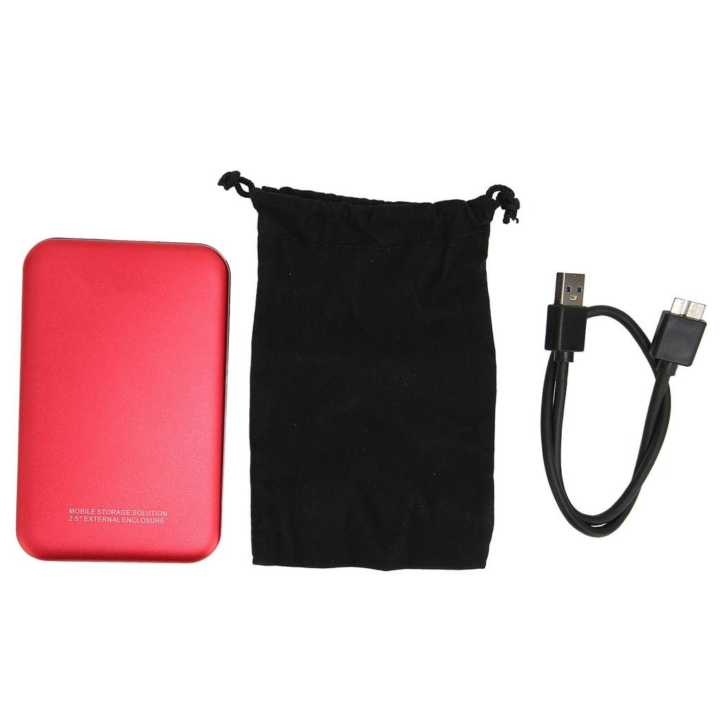 Portable Hard Drive 2.5in USB3.0 Plug and Play Fast Transmission Large Capacity Fashionable Slim