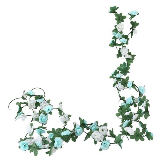 2 Pcs Rose Garlands Artificial Rose Vines Faux Flower Garlands