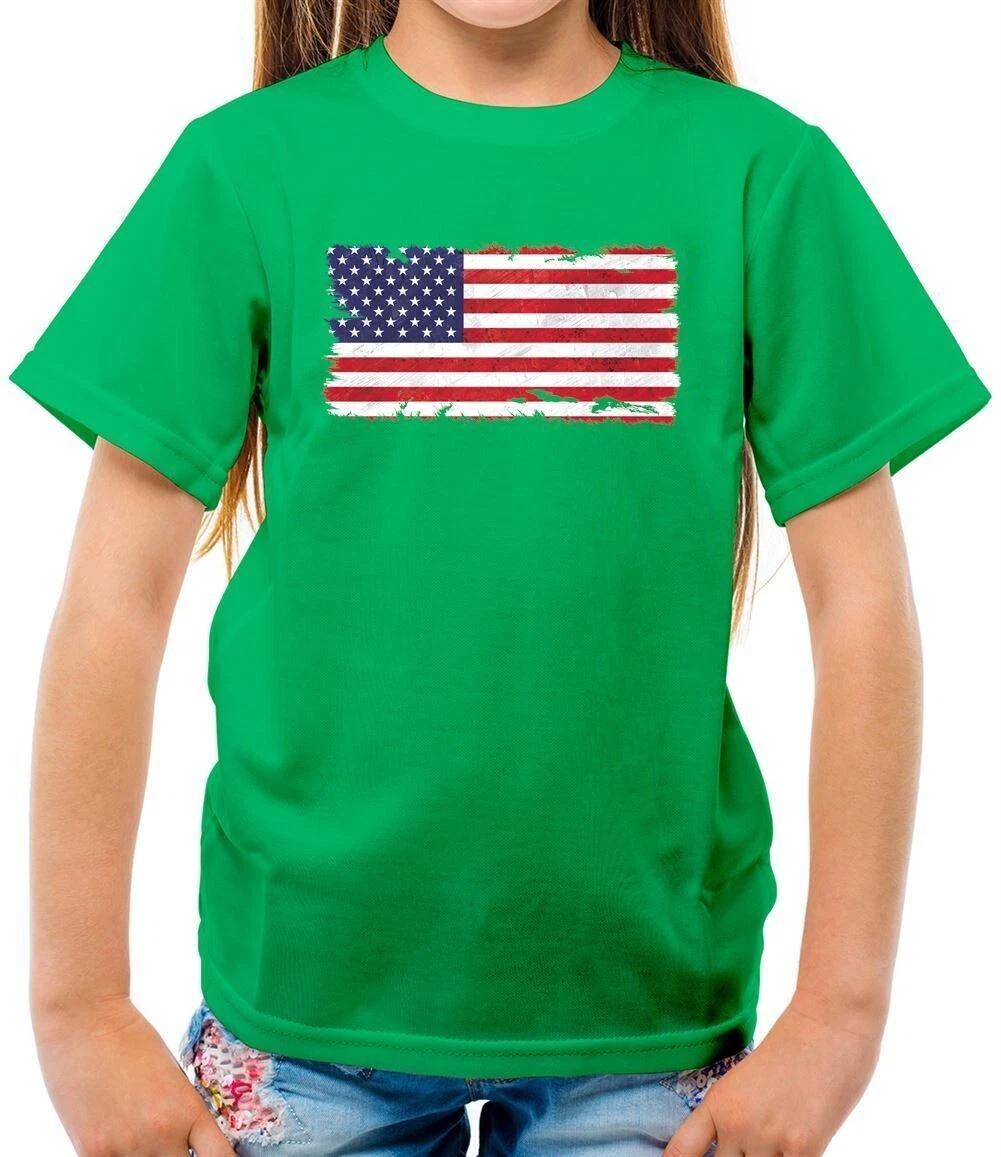 USA Grunge Flag Style - T-Shirt - United States America Trump 160