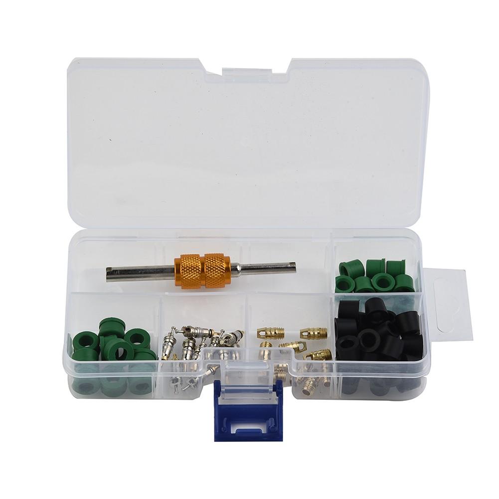 AC Manifold Gauge Repair Tools 71pcs Set Kit 50pcs Rubber Hose Gaskets
