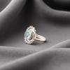 Sky Blue Topaz Gemstone 925 Sterling Silver Jewelry Handcrafted Engagement Ring RR-49-5