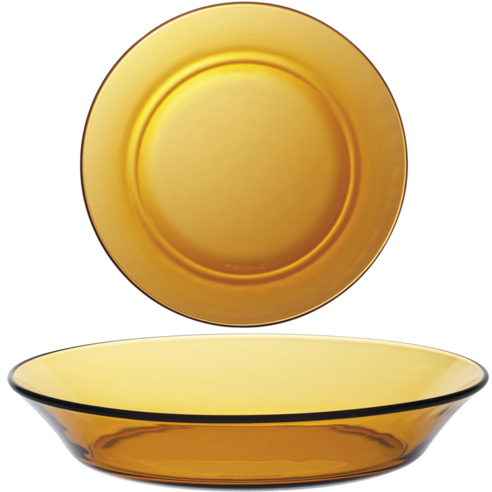 Duralex LYS AMBER piatto fondo arancione 195 x 35 mm set da 6