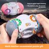 Challenging 3D Cylindrical Cube Puzzle Toy with Vibrant Beads - Magic Bean Gyro Spinning Slider Game,Ideal for Adults & Teens