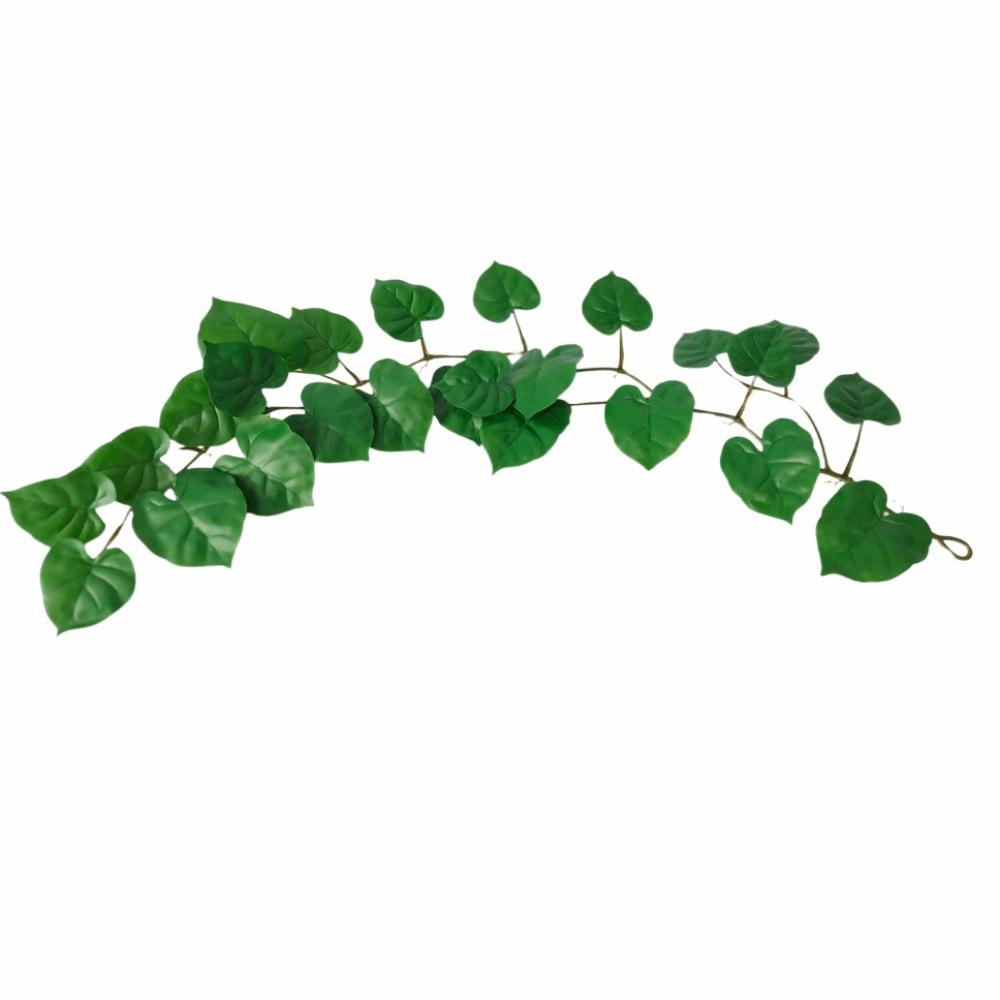Plastic Vines Simulated Rattan Leaves Decorative Leaves Green Leaves Turtle Back Leaves Artificial Plants Gift Pipe Decoration