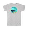Gift T-Shirt : Bird Silhouette Vintage Print Retro Tile Wall Decor Nature Cherry