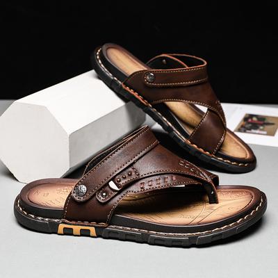 Fashion CYYTL Flip Flops Mens Slippers Casual Summer Shoes Beach Sandals Outdoor Slides Walking Comfort Designer Fashion Luxury Leather