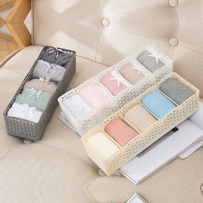 Fashion Hollow Plastic Drawer Closet Storage Box Underwear Socks Tie Organizer