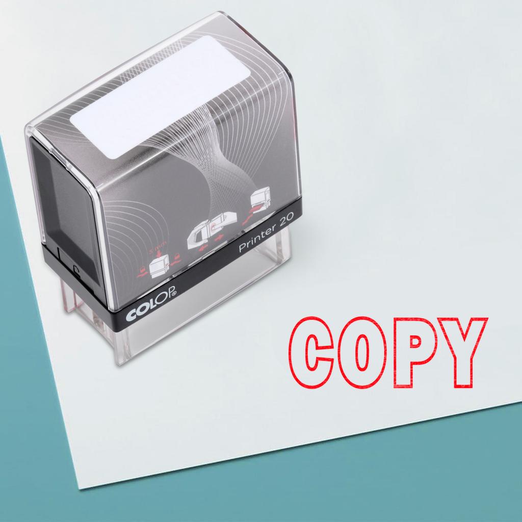 COPY Self Inking Rubber Stamp Black Ink Office Stamp Colop Mini Stamper