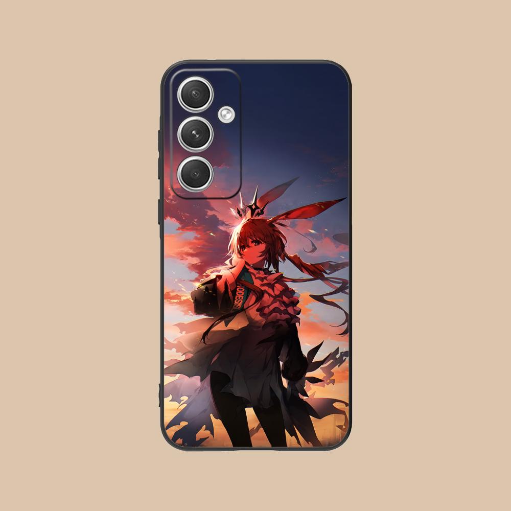 Arknights Amiya Mobile Phone Case for Samsung Galaxy S25 S24 S23 S22 S21 S20 Note20 Plus FE Ultra Colour Protective Luxury Cover