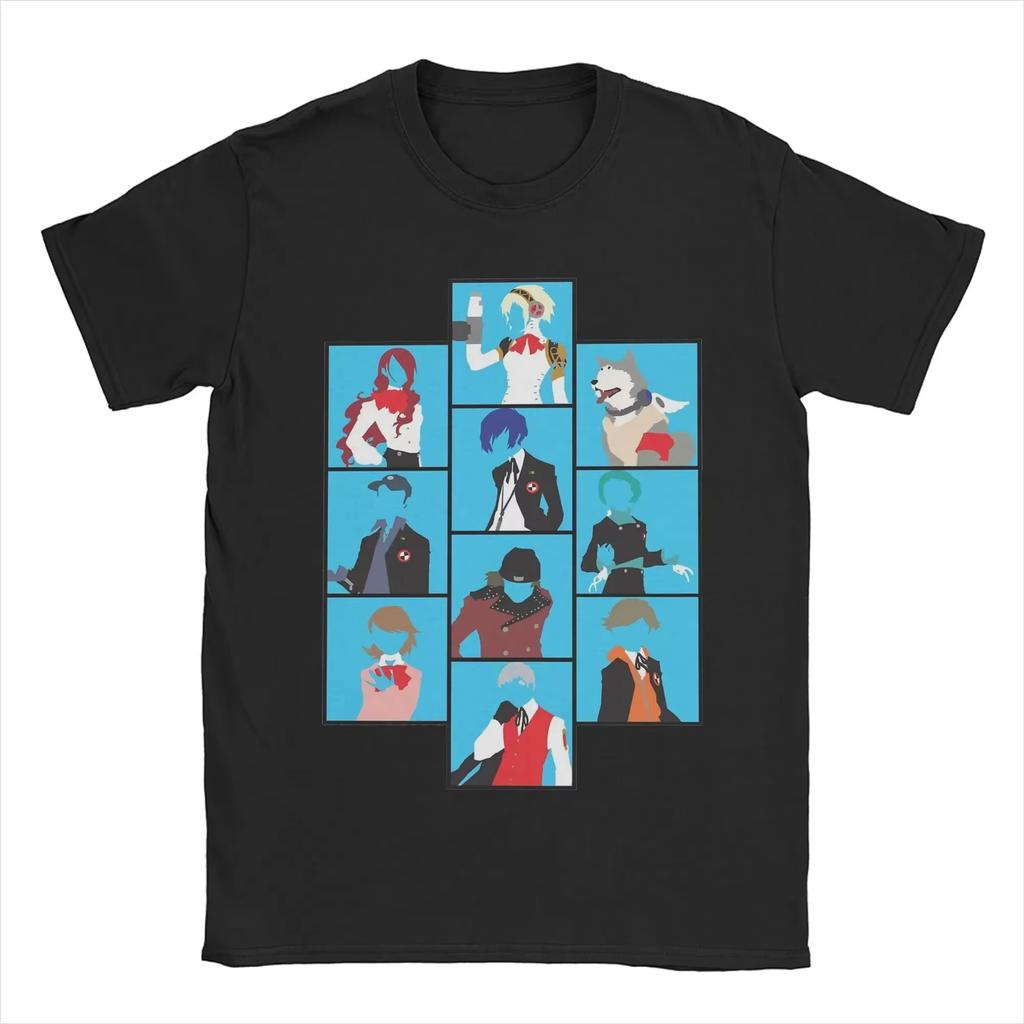 Classic Anime Character Printed T-shirts Summer Pure Cotton Men's and Women's T-shirts Short Sleeves Autumn and Winter Innerwear