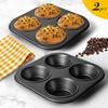 2 Stück 4/6er Muffin-Backform Antihaft-Kuchenform Umweltfreundliche Mini-Cupcake-Form Gebäckherstellung