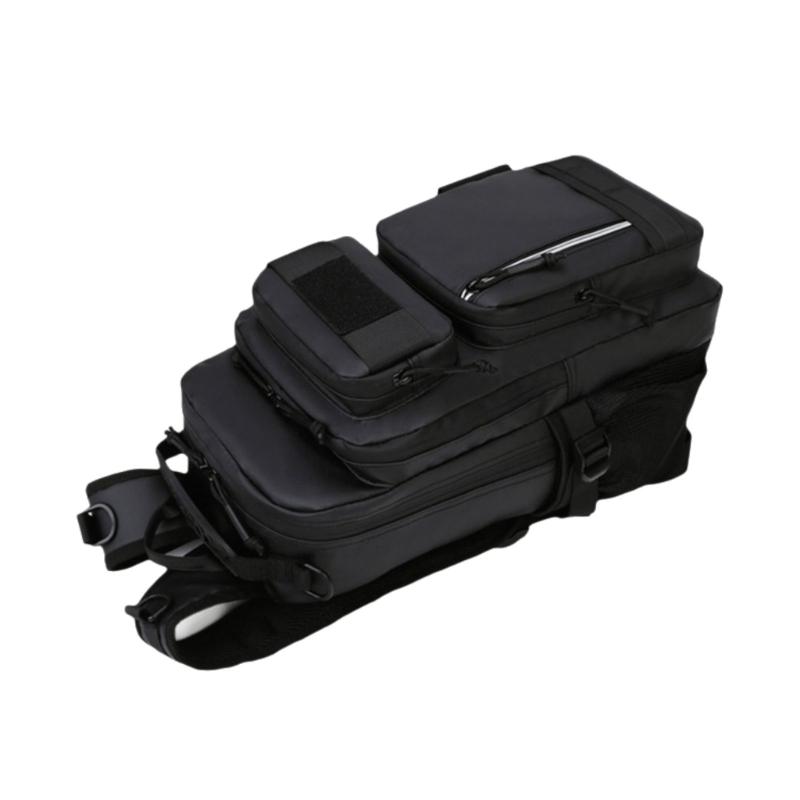 Fishing Backpack with Rod Holder Large Capacity Water Resistant Fishing Tackle Bag for Outdoor Fishing, Camping, Hiking