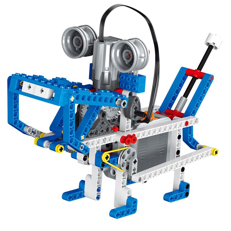 Englischkompatibler Wissenschafts- & Bildungs-Roboter-Bausatz zum Programmieren für Kinder, passt zu LEGO 9686.