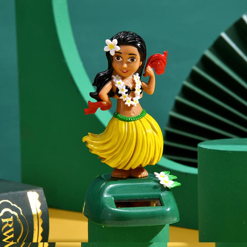 

Girls Solar-Powered Hawaiian Swing Ornament for Home or Car 1