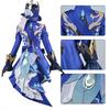 Genshin Impact Furina Cosplay Kostüm Fontaine Wassergott Focalors Halloween Kostüm Frauen Party Rollenspiel Blau Uniform