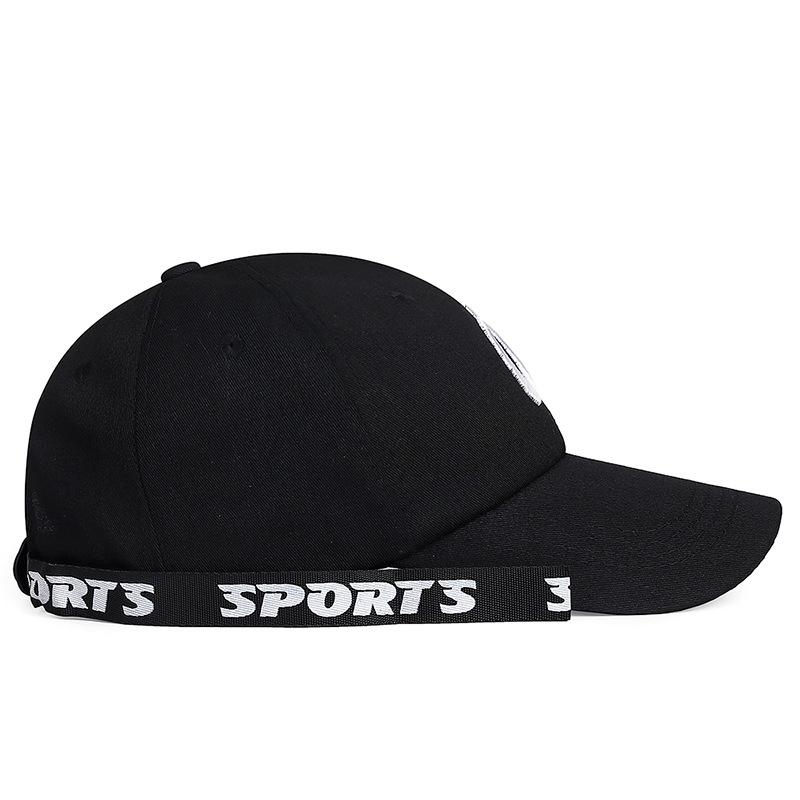 Spring Summer Letters Embroidered Ribbon Cap Young Men Women Couple Baseball Cap Sun Visor Hats Fishing Hat Peak Cap