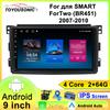 Android Car Multimedia Player For SMART For Two (BR451) 2007-2010 GPS Navigation CarPlay 4G Head Unit Stereo Video Player
