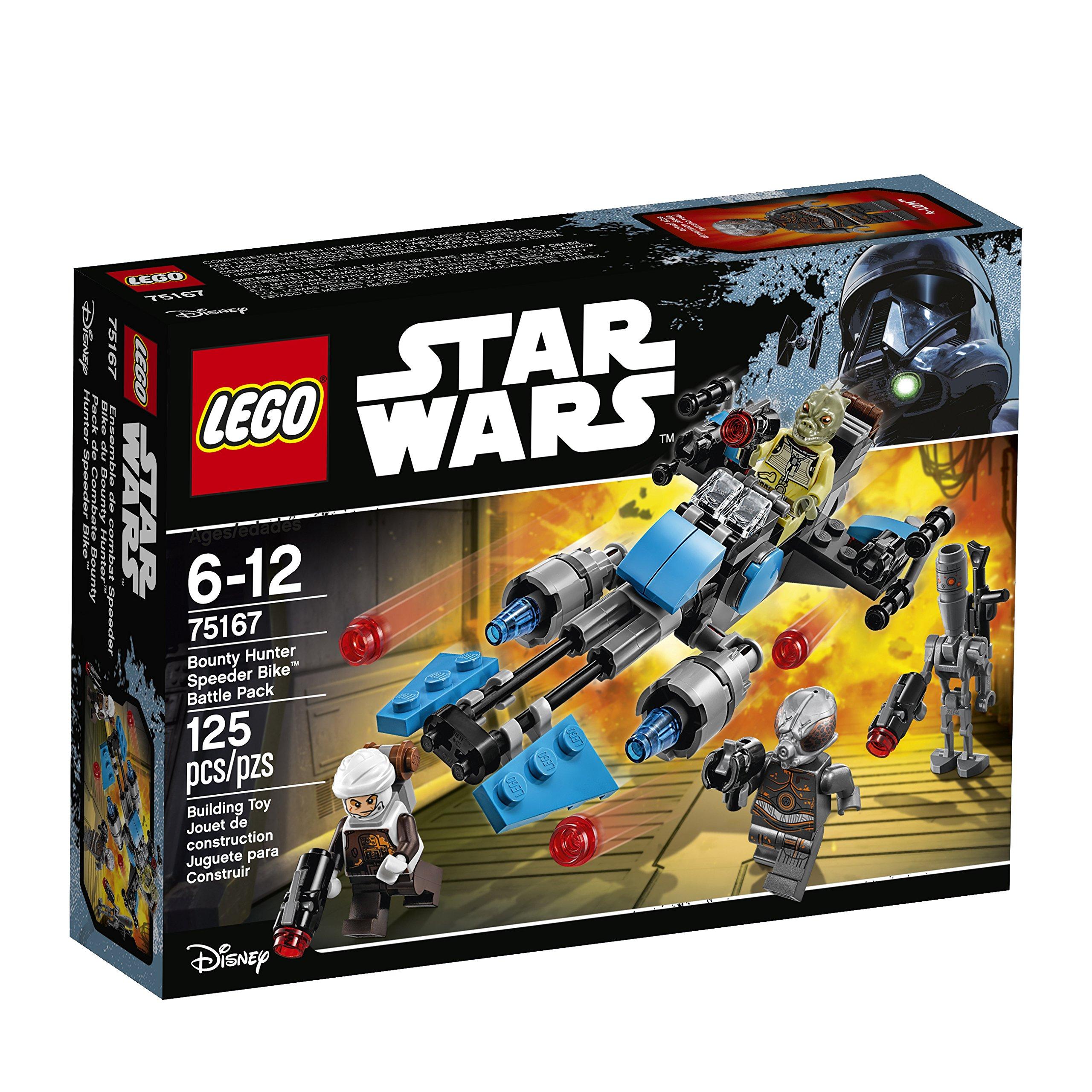 

Lego Star Wars Construction Kit Bounty Hunter Speeder Bike Battle Pack 75167