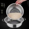 Stainless Steel Fine Mesh Strainer & Solid Basin Set
