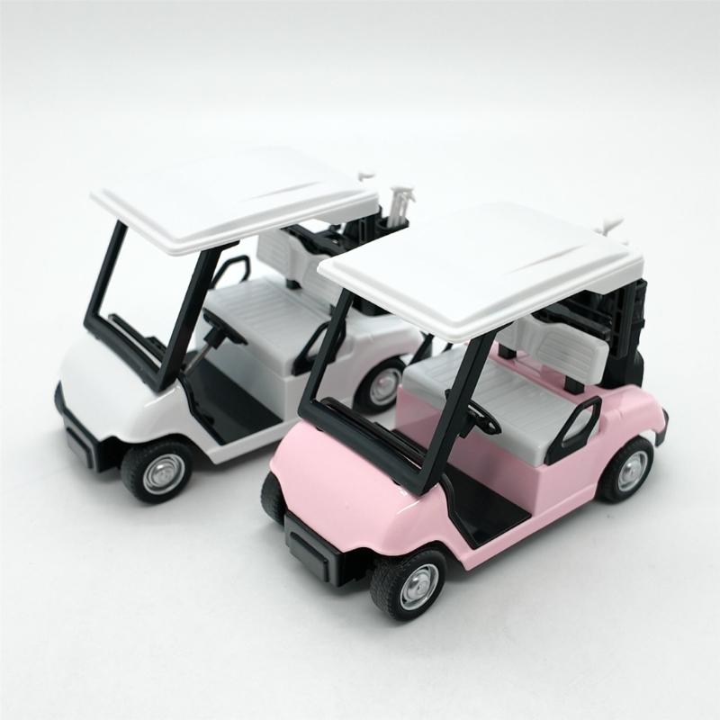 Detailed Miniature Golf Vehicle Alloy 1:20 Scale Golf Cart Pullback Toy Display Piece For Birthday Party Decoration